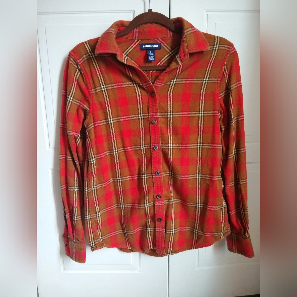 Lands End Flannel Shirt